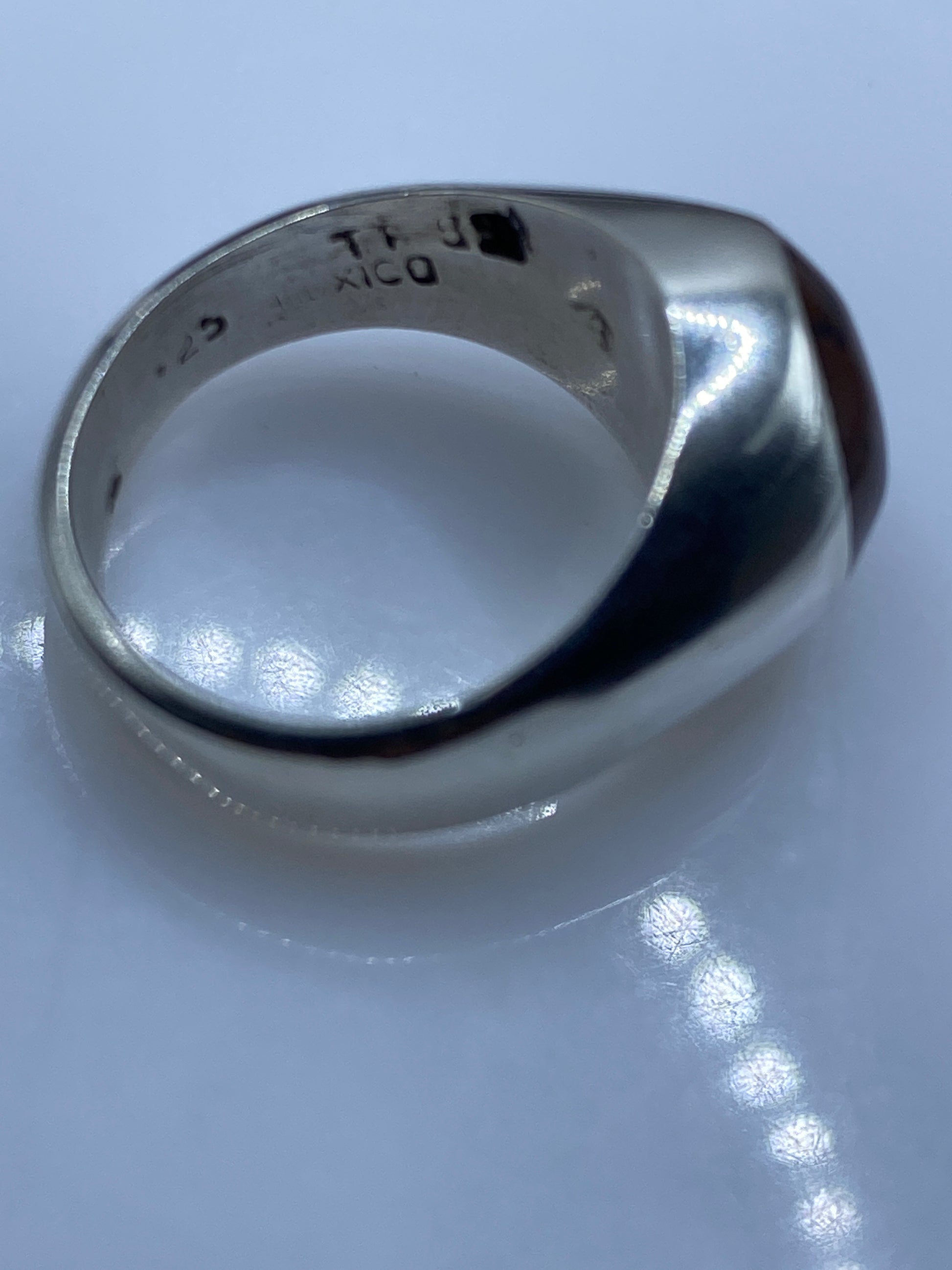 Anillo de Plata Solitario Piedra Café — Uso Diario — foto 5