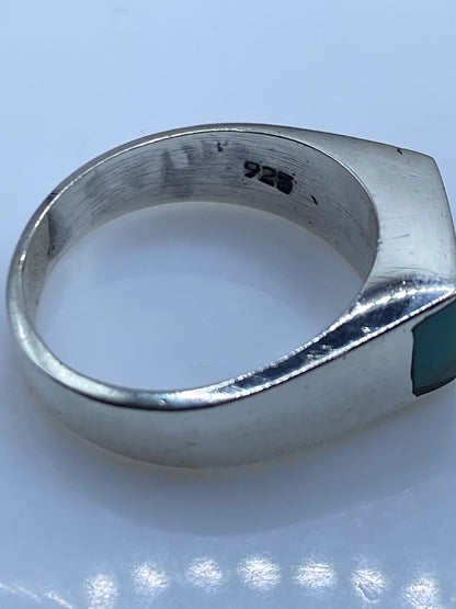 Anillo de Plata .925 Turquesa Azul Cielo — Geométrico Étnico — foto 5