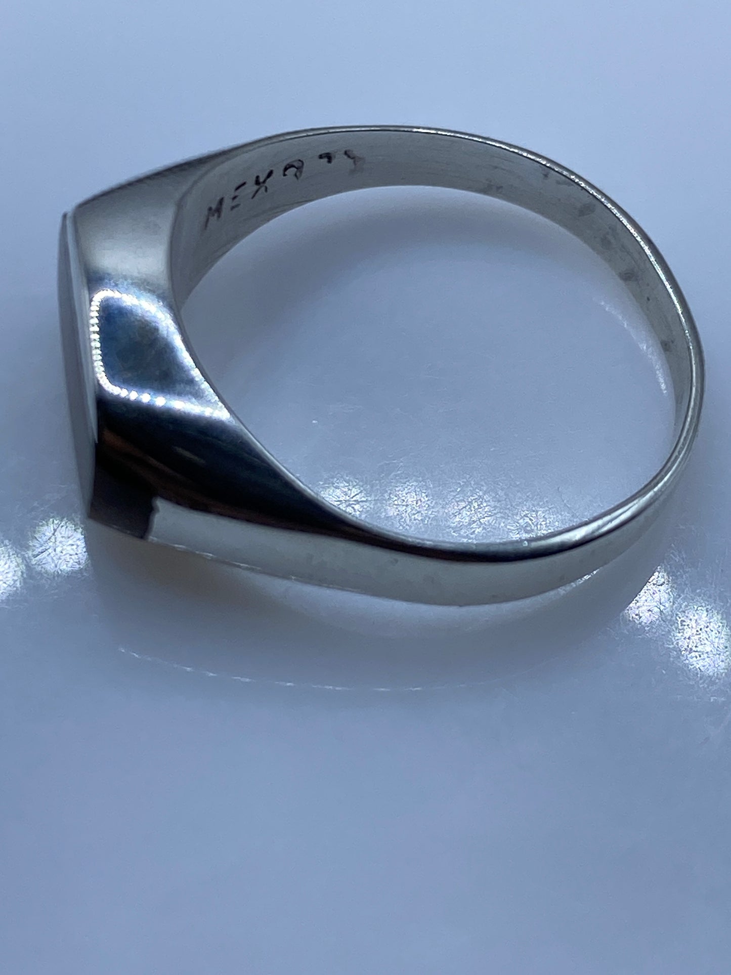 Anillo de Plata Solitario Piedra Café — Minimalista Unisex — foto 5