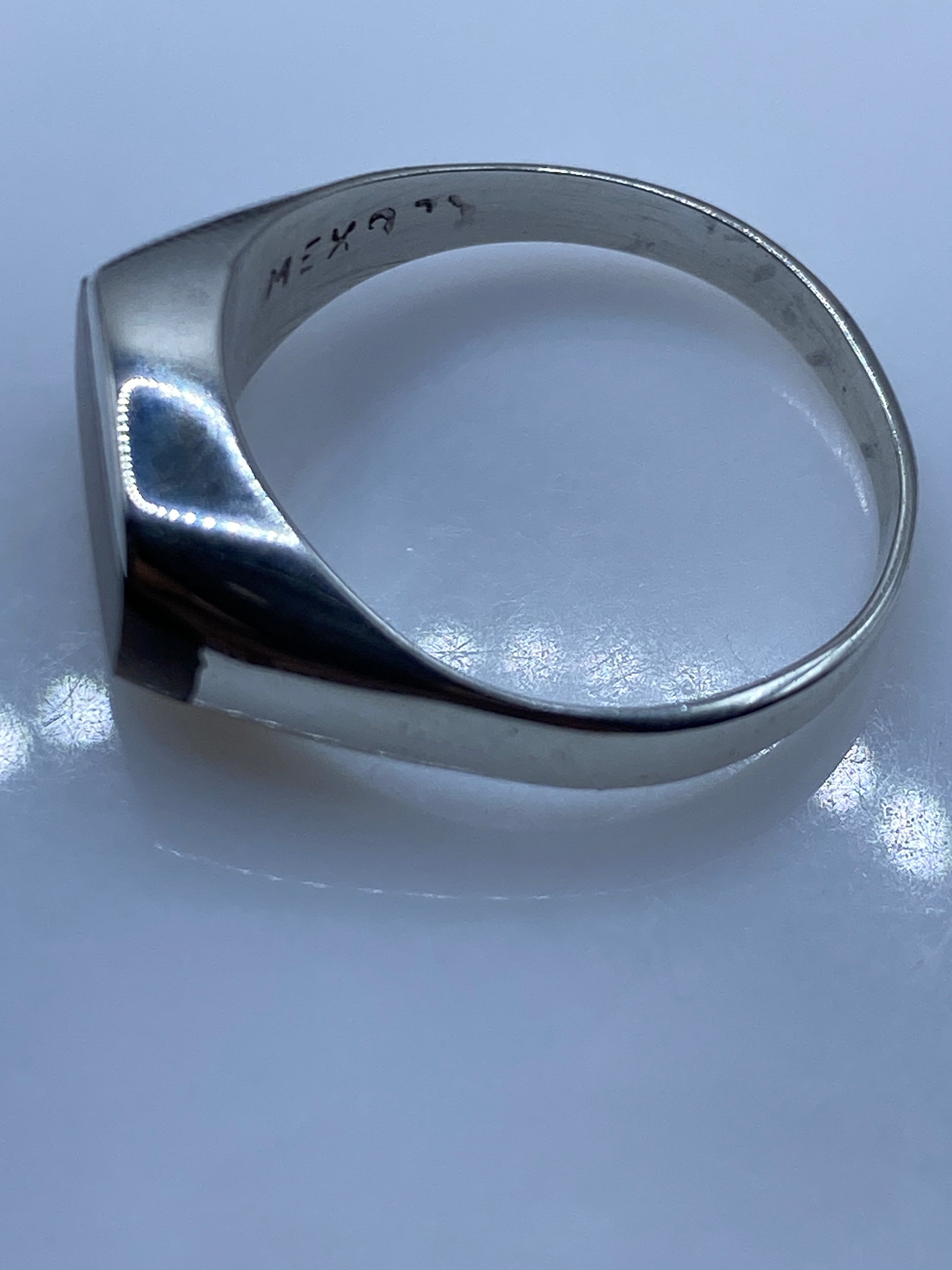 Anillo de Plata Solitario Piedra Café — Minimalista Unisex — foto 5