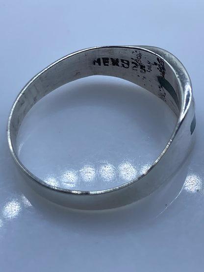Anillo de Plata Turquesa Azul Cielo — Sello Minimalista — foto 5