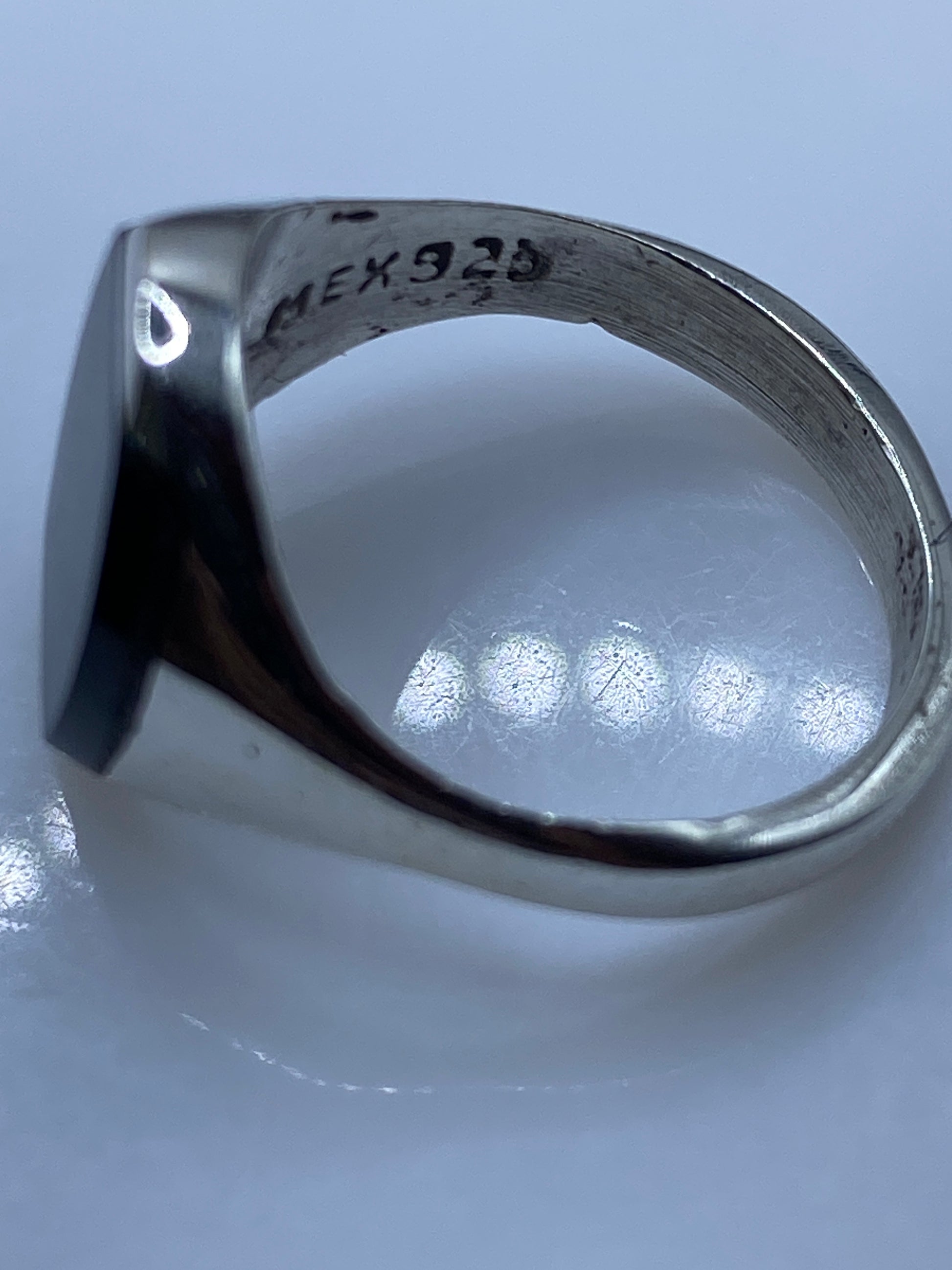Anillo de Plata con Ónix Negro — Solitario Minimalista — foto 5