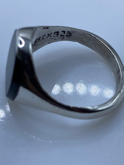 Anillo de Plata con Ónix Negro — Solitario Minimalista — foto 5