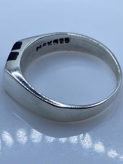 Anillo de Plata con Ónix Negro — Diseño Minimalista Unisex — foto 5