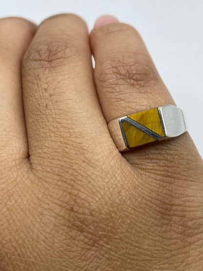 Anillo de Plata .925 Piedra Café — Minimalista Unisex — foto 4