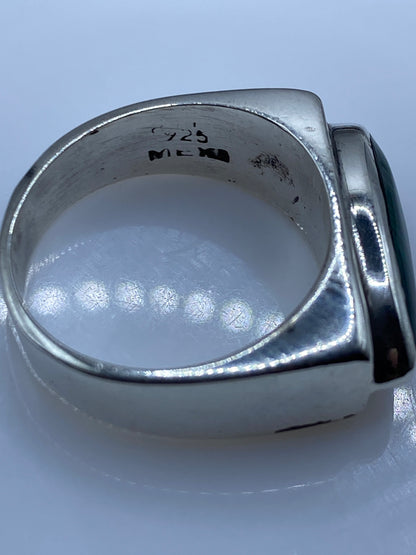 Anillo de Plata .925 Malaquita Verde — Diseño Minimalista — foto 5