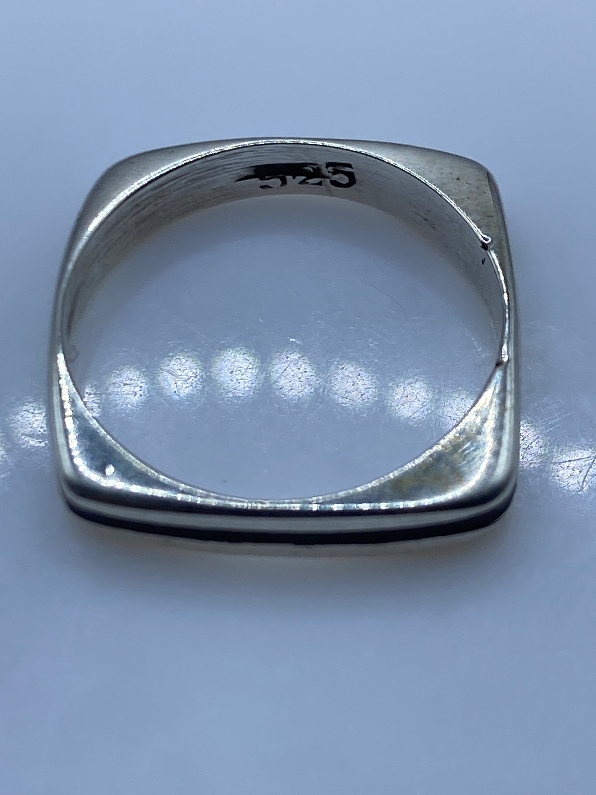 Anillo Plata Ónix Negro Minimalista — Unisex Taxco — foto 5
