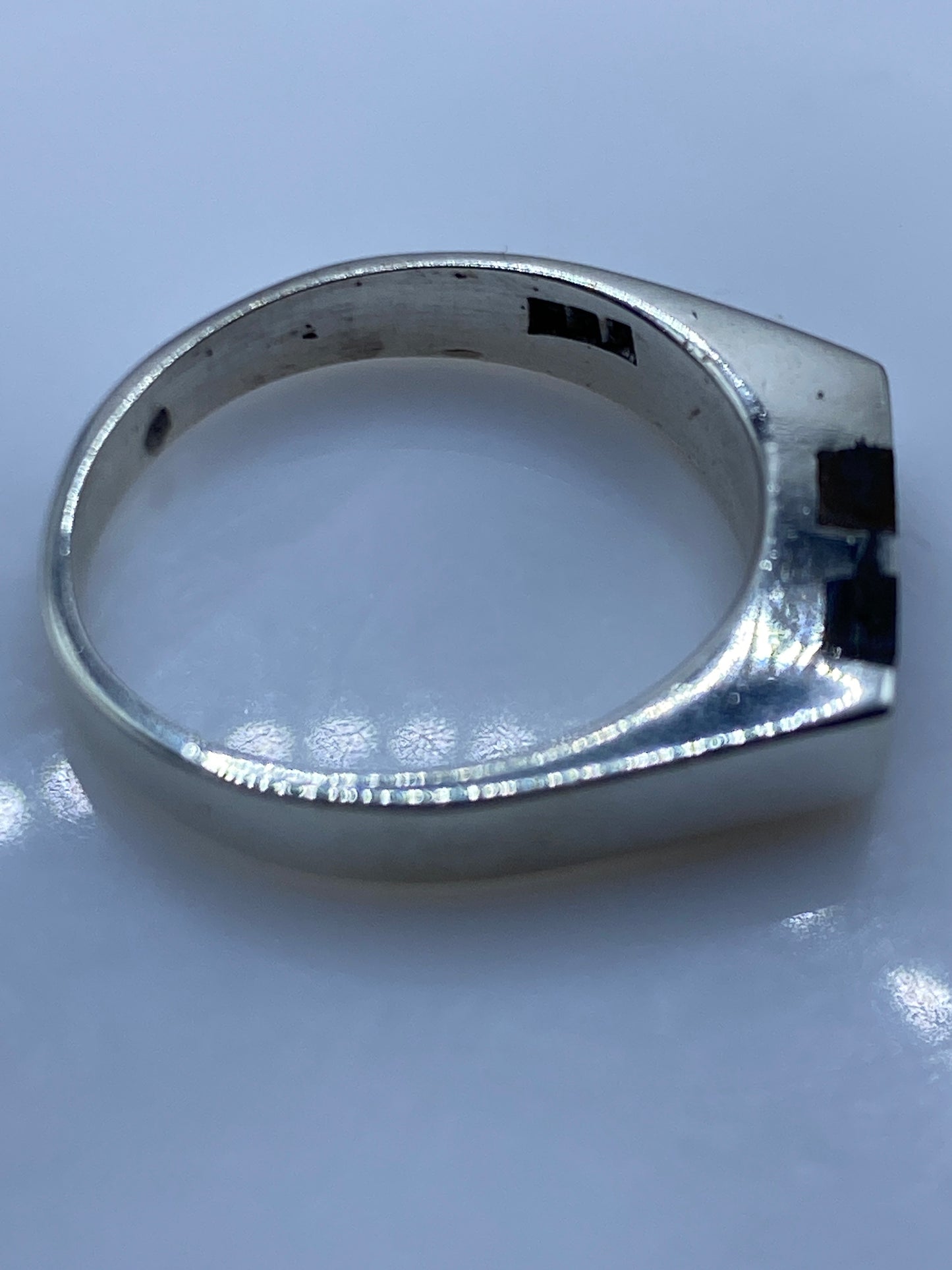 Anillo de Plata Piedra Café — Minimalista Taxco — foto 5