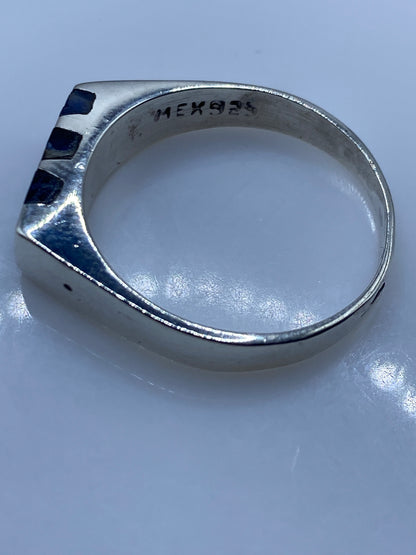 Anillo de Plata con Lapislázuli Azul — Solitario Minimalista — foto 5