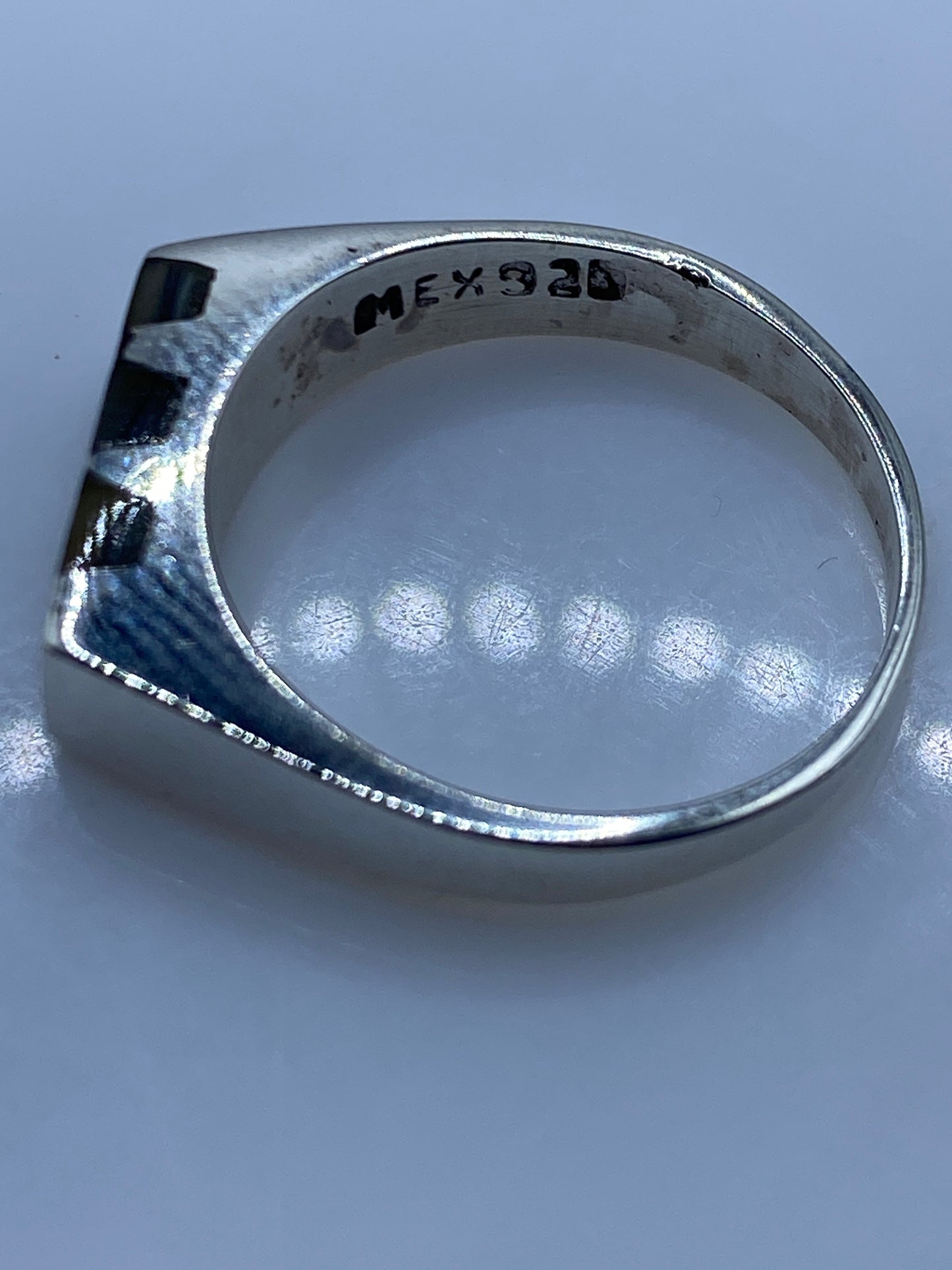 Anillo de Plata Modernista con Piedra Natural — Unisex — foto 5