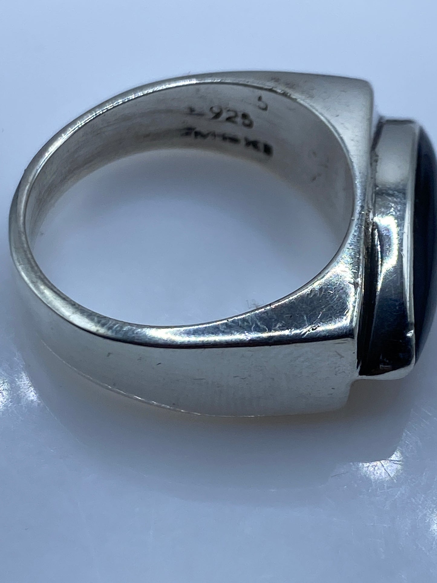 Anillo Plata Ónix Negro Masivo — Hombre Taxco .925 — foto 5