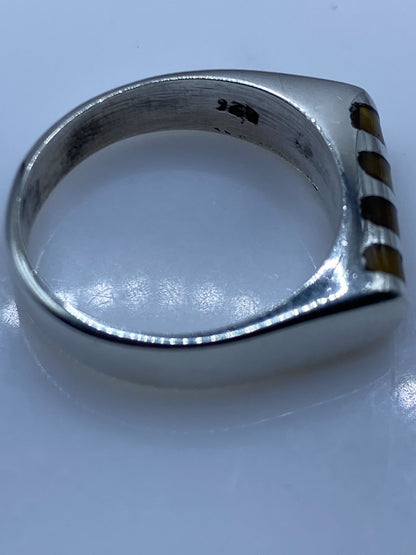 Anillo de Plata Banda Engastado — Minimalista Moderno — foto 5