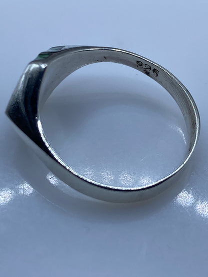 Anillo de Plata Minimalista con Piedra Verde Azul — foto 5