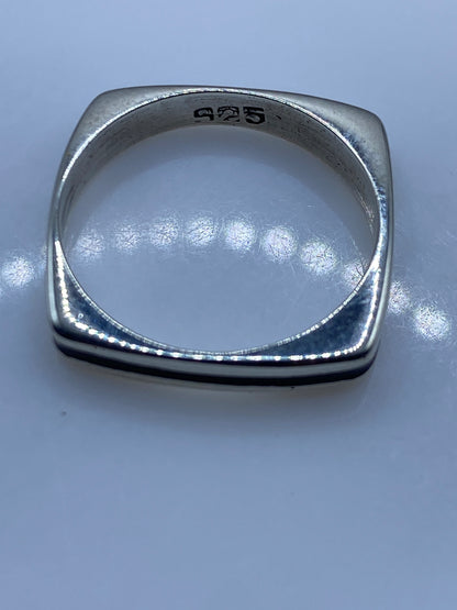 Anillo de Plata con Ónix Negro — Minimalista Unisex — foto 5
