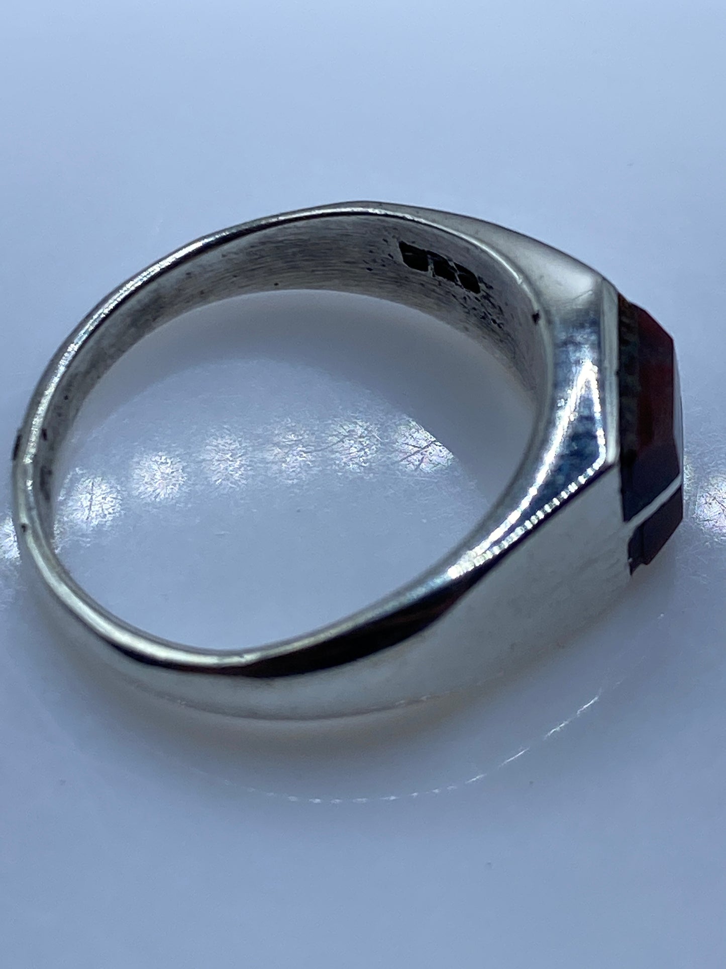 Anillo de Plata Onix Negro — Solitario Minimalista — foto 5