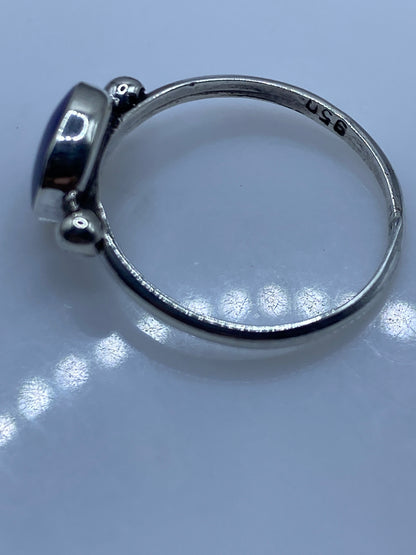 Anillo de Plata .950 con Lapislázuli Azul — Solitario Minimalista — foto 5