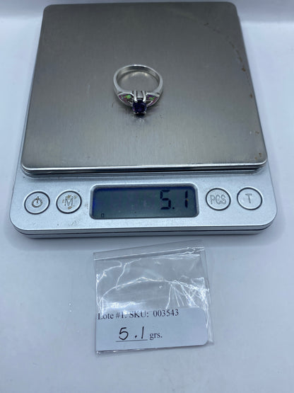 Anillo de Plata Ópalo de Fuego Rosa — Diseño Asimétrico Taxco — foto 6
