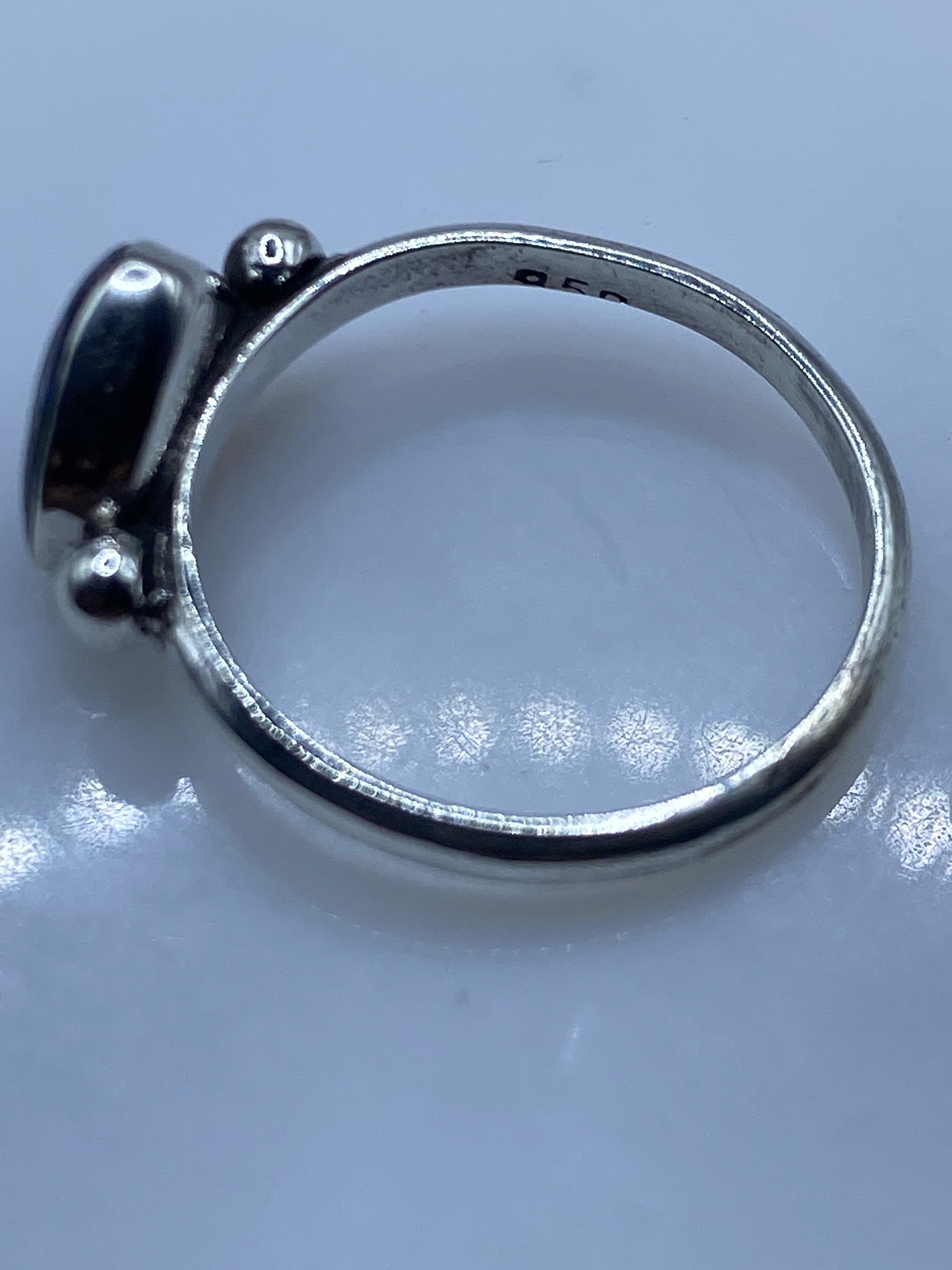 Anillo de Plata Lapislázuli Azul — Solitario Minimalista — foto 5