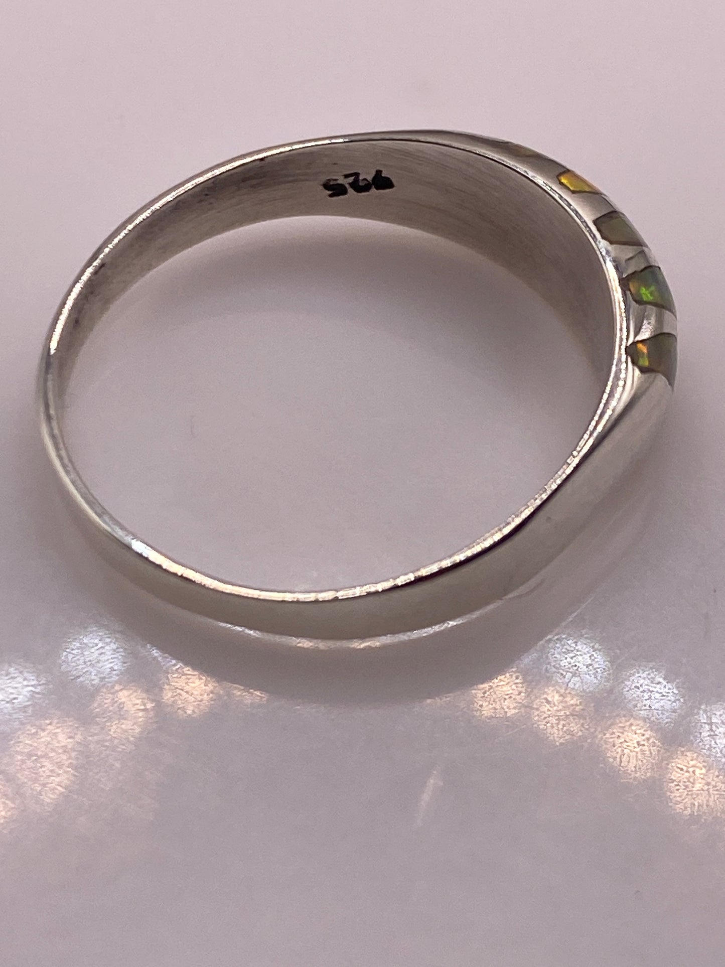 Anillo de Plata Ópalo de Fuego — Minimalista Taxco — foto 5