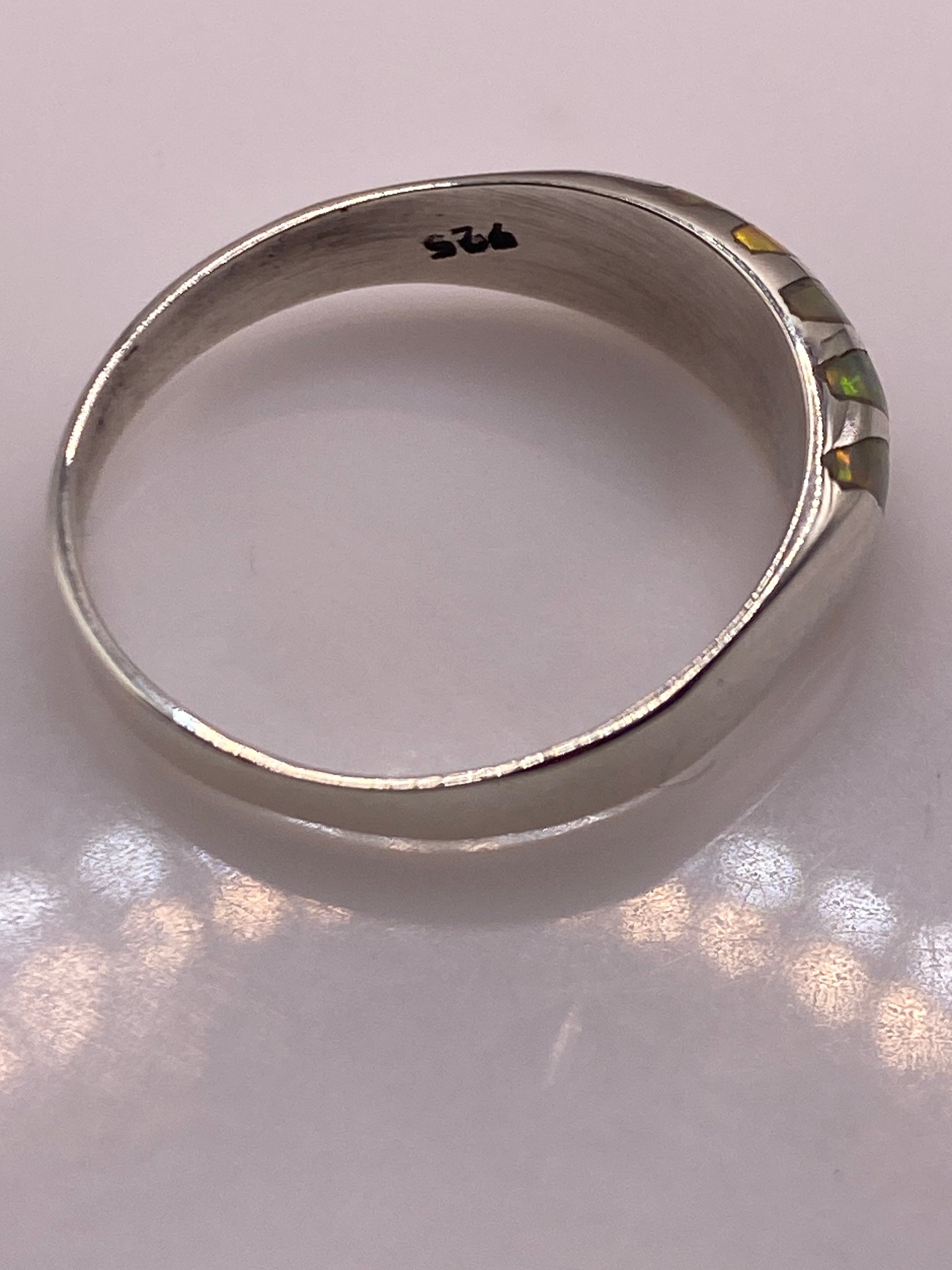 Anillo de Plata Ópalo de Fuego — Minimalista Taxco — foto 5