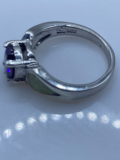 Anillo de Plata Ópalo de Fuego Solitario — Diseño Artesanal Taxco — foto 5
