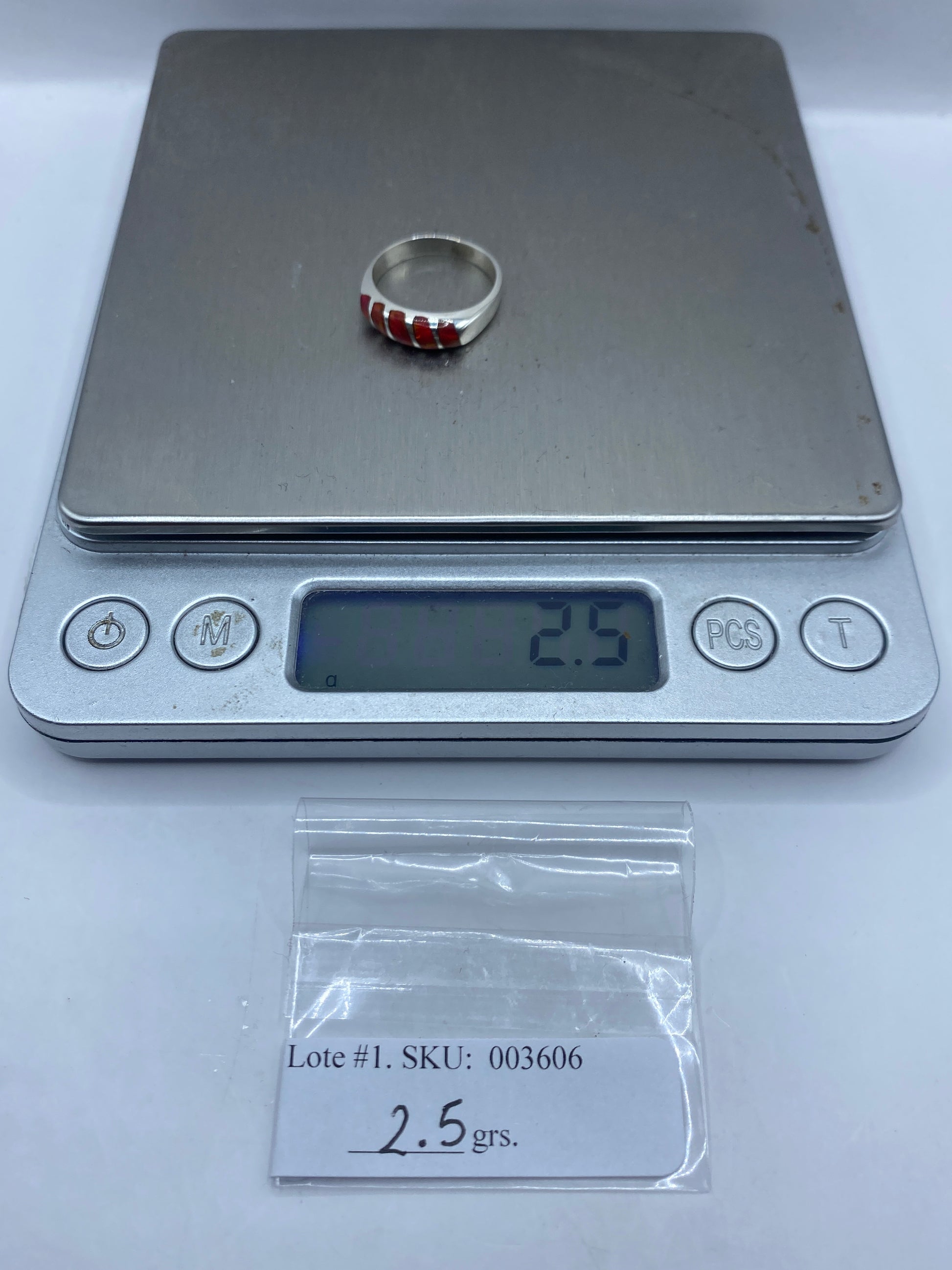 Anillo de Plata Ópalo de Fuego Rojo — Diseño Artesanal Taxco — foto 6