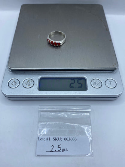Anillo de Plata Ópalo de Fuego Rojo — Diseño Artesanal Taxco — foto 6