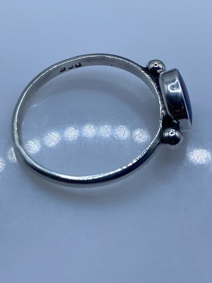 Anillo Solitario Plata Lapislázuli Azul — Elegancia Mineral — foto 5