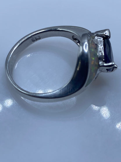 Anillo Solitario Plata Ópalo de Fuego — Diseño Elegante Taxco — foto 5