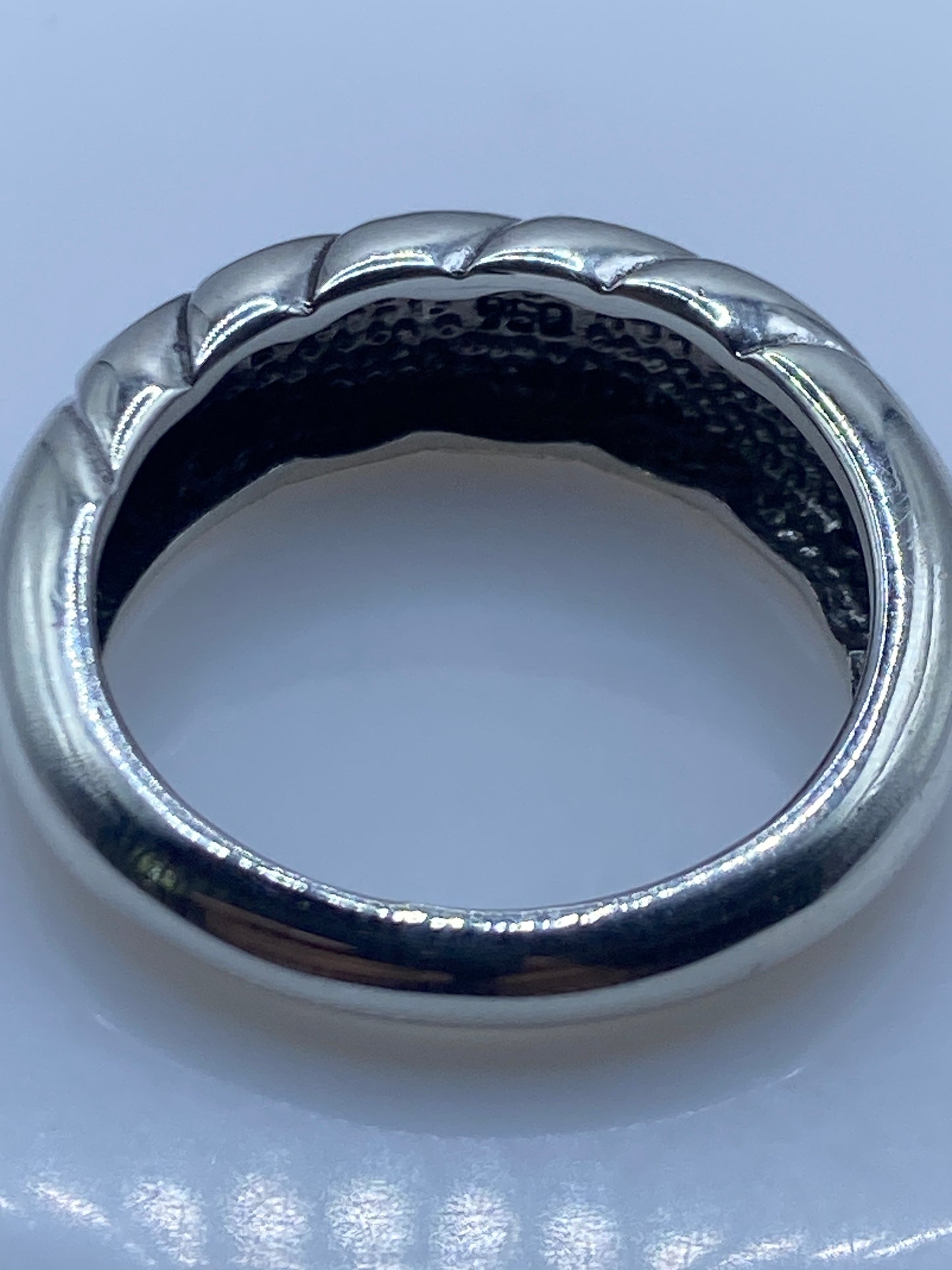 Anillo de Plata Ópalo de Fuego Rosa — Envolvente Taxco .950 — foto 5