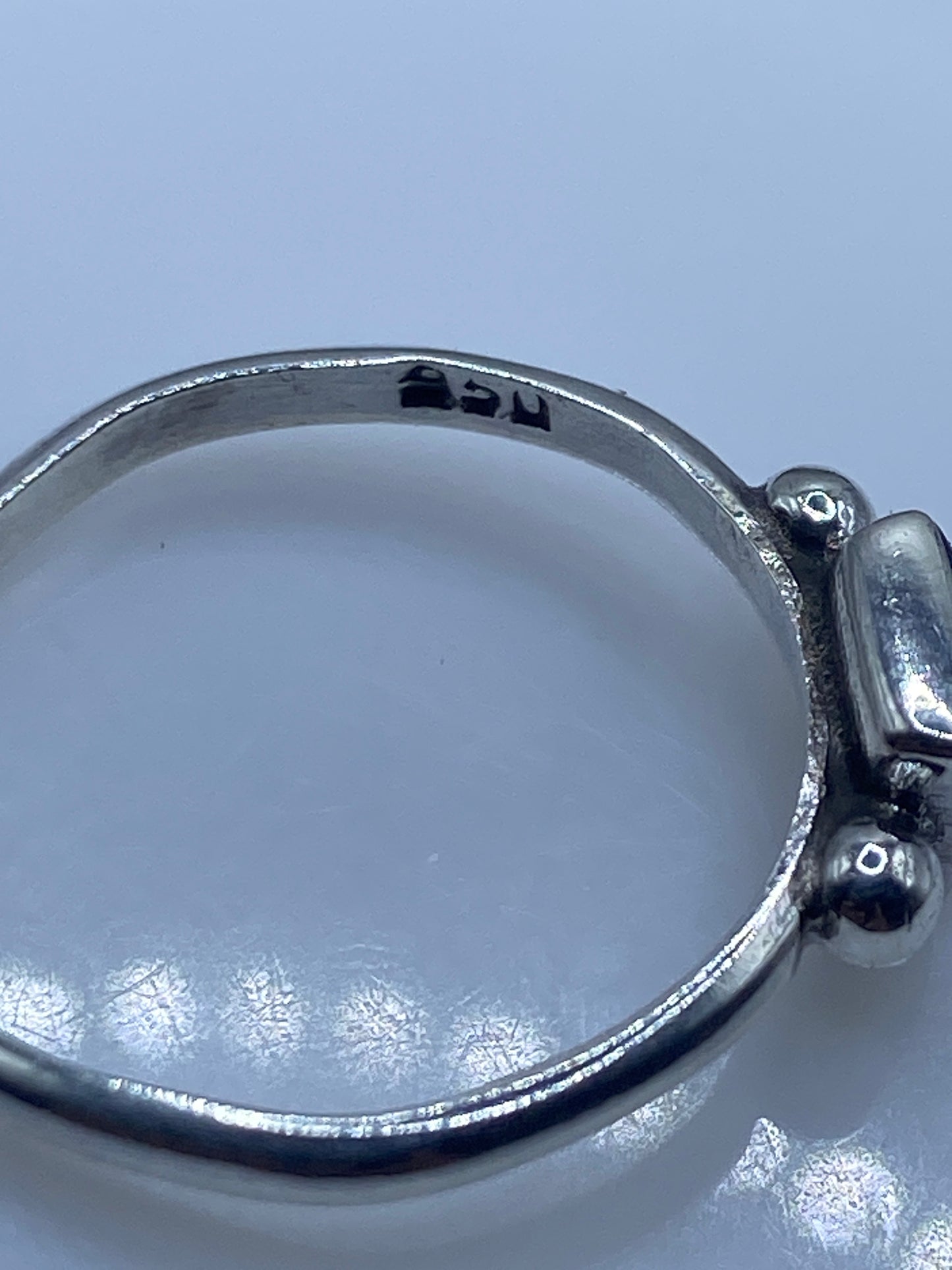 Anillo de Plata Lapislázuli Azul — Solitario Minimalista — foto 5
