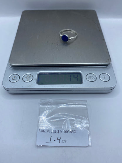 Anillo de Plata Solitario Lapislázuli Azul — foto 5