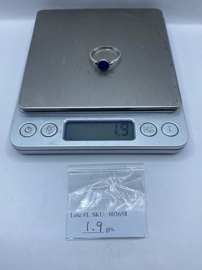 Anillo de Plata .950 con Lapislázuli Azul — Solitario — foto 6