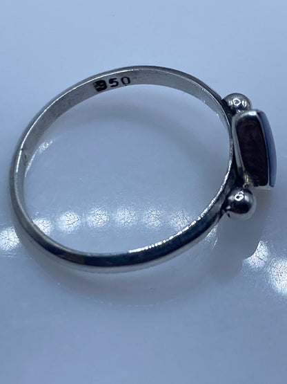 Anillo de Plata Ópalo de Fuego Azul — Minimalista Taxco — foto 5