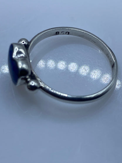 Anillo de Plata .950 Corazón Lapislázuli Azul — foto 5