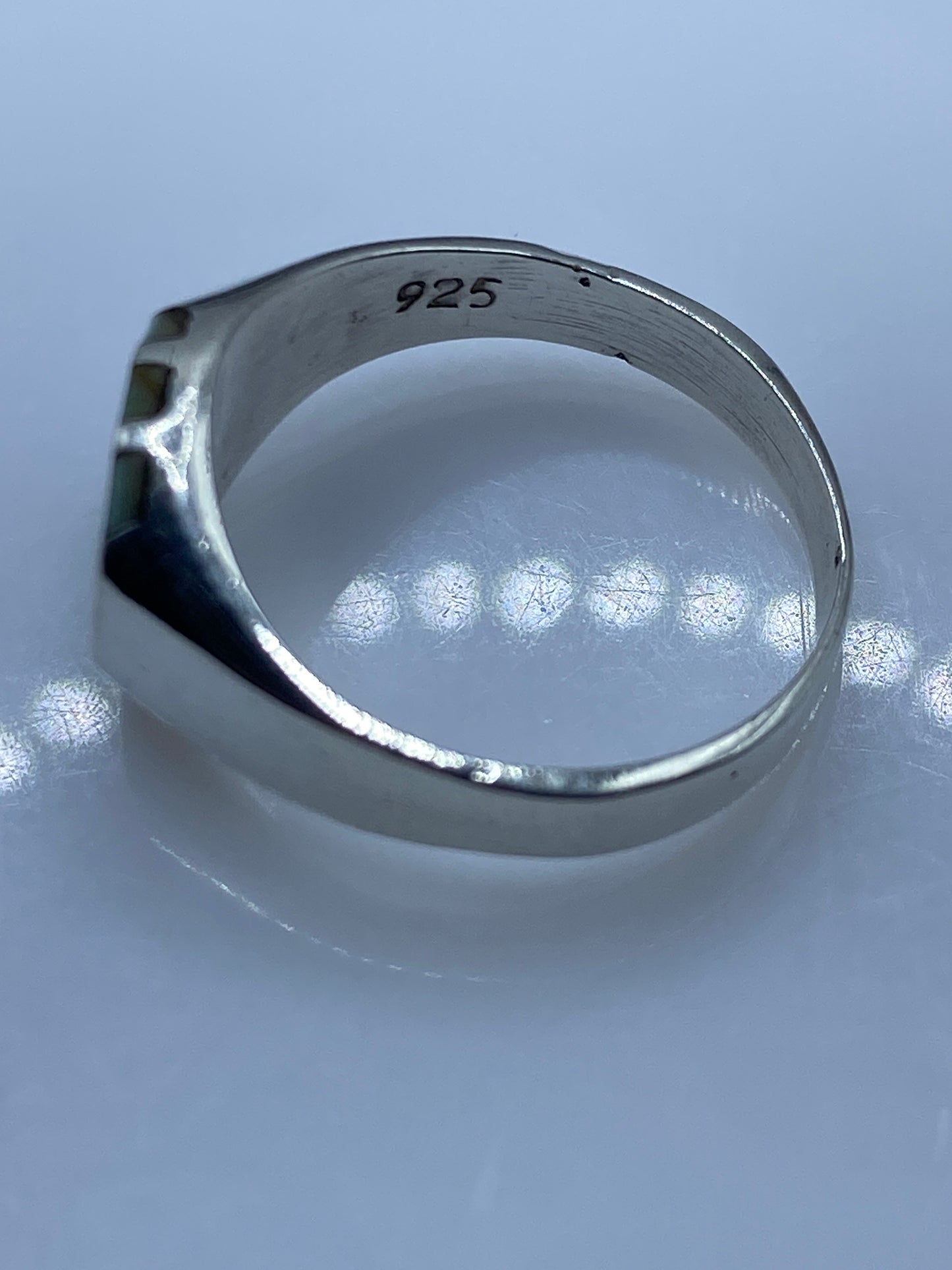 Anillo de Plata Onix Negro — Banda Elegante Minimalista — foto 5