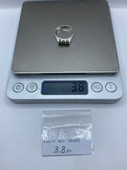Anillo de Plata Solitario con Piedra Engastada — Diseño Minimalista — foto 5