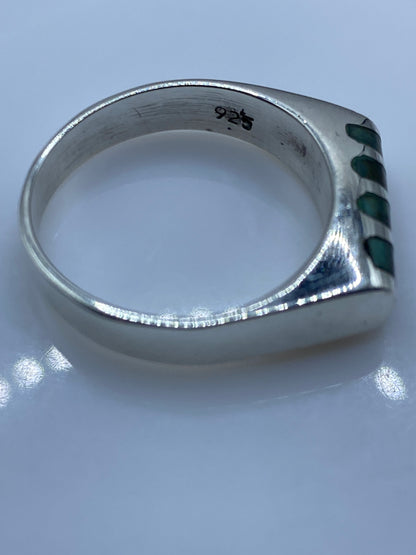 Anillo de Plata Geométrico con Piedra — Minimalista Unisex — foto 5