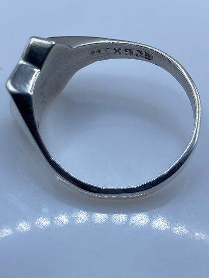 Anillo de Plata Solitario Piedra Café — Diseño Minimalista — foto 5