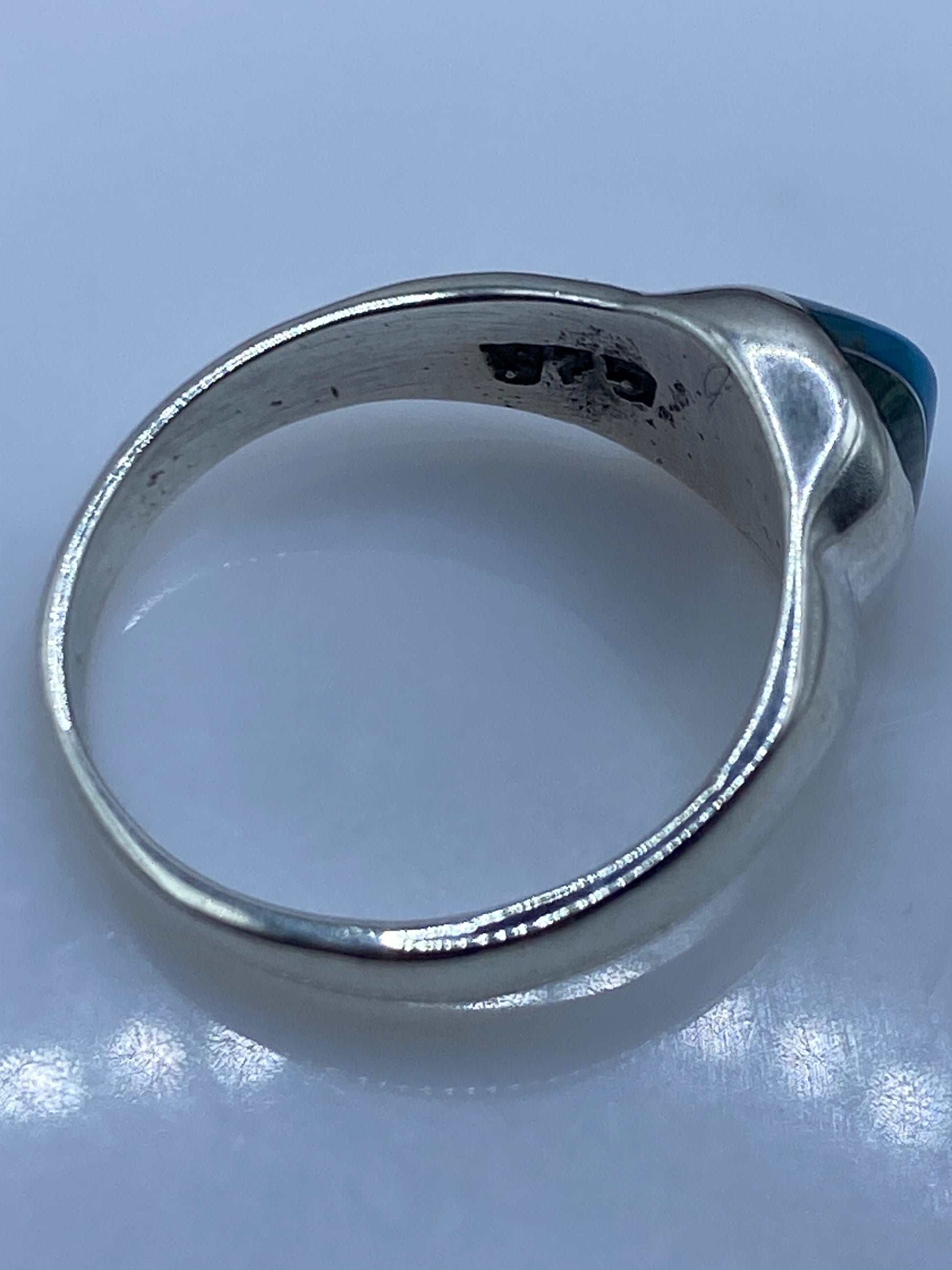 Anillo de Plata .925 con Turquesa Azul Cielo — foto 5