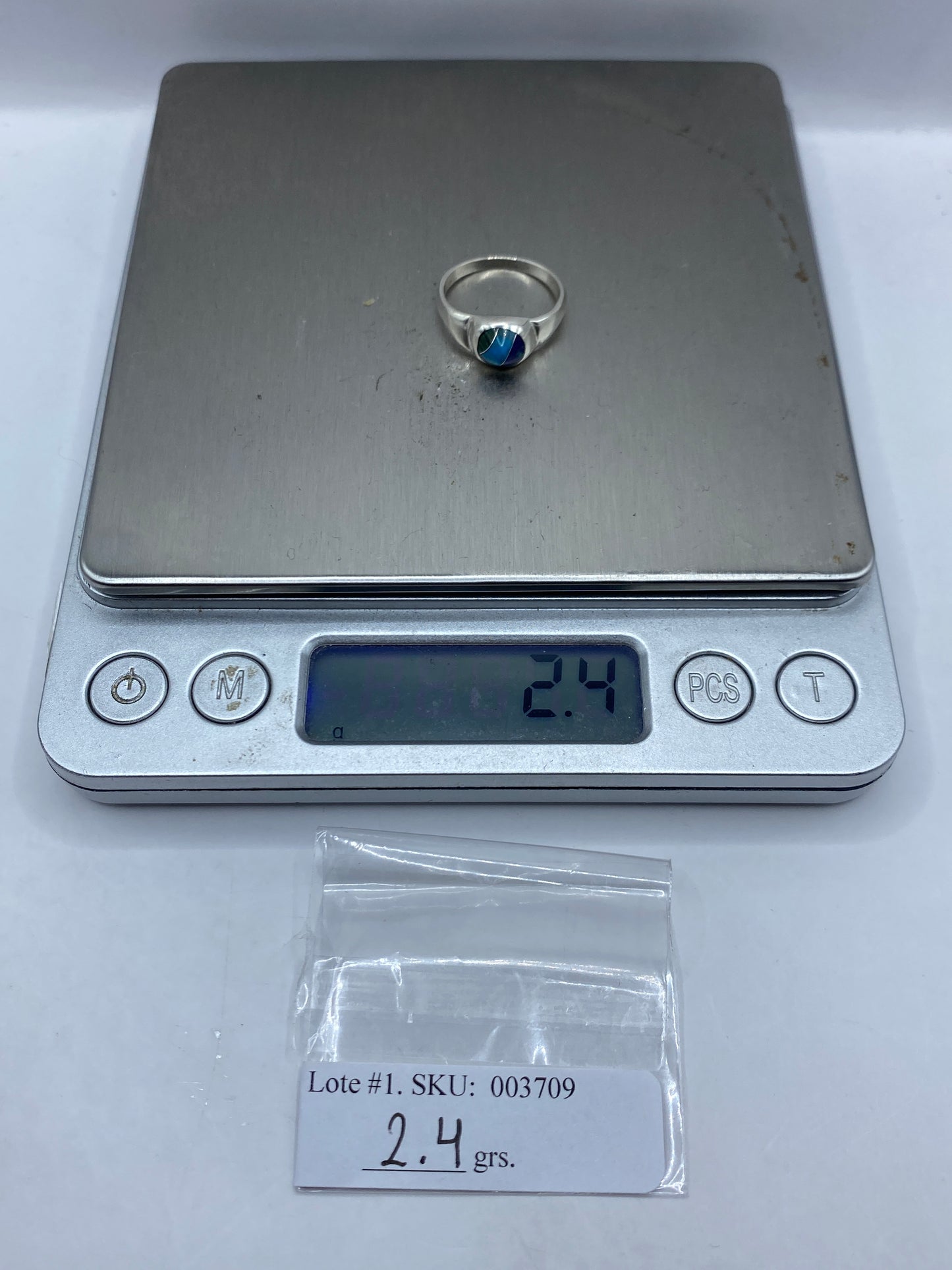 Anillo de Plata .925 con Turquesa Azul Cielo — foto 6