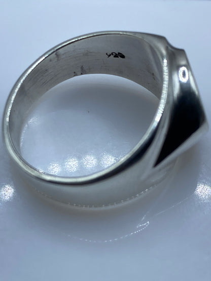 Anillo de Plata Solitario Coral Rojo — Presencia Masculina — foto 5