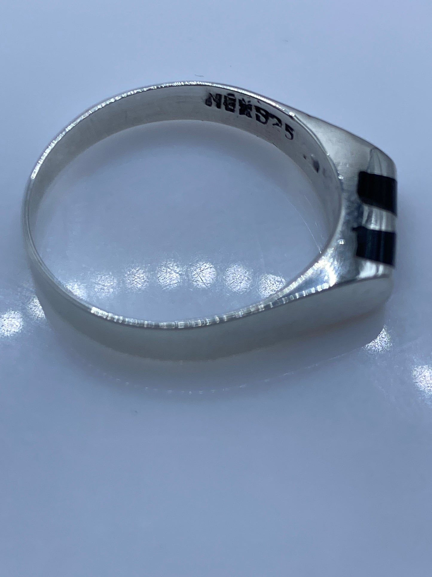 Anillo de Plata .925 con Ónix Negro — Minimalista Unisex — foto 5