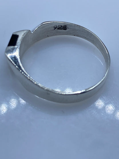 Anillo de Plata con Ónix Negra — Minimalista Unisex — foto 5