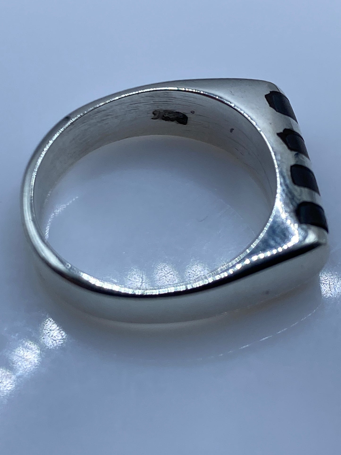 Anillo de Plata Onix Pulido — Geometría Moderna — foto 5