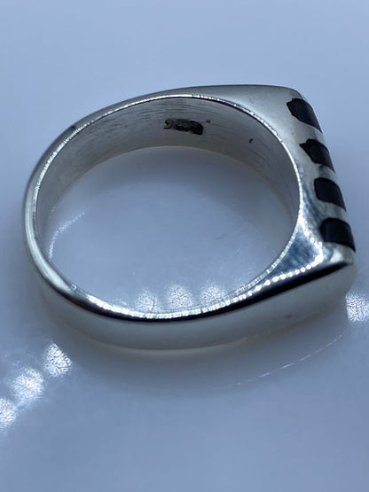 Anillo de Plata Onix Pulido — Geometría Moderna — foto 5