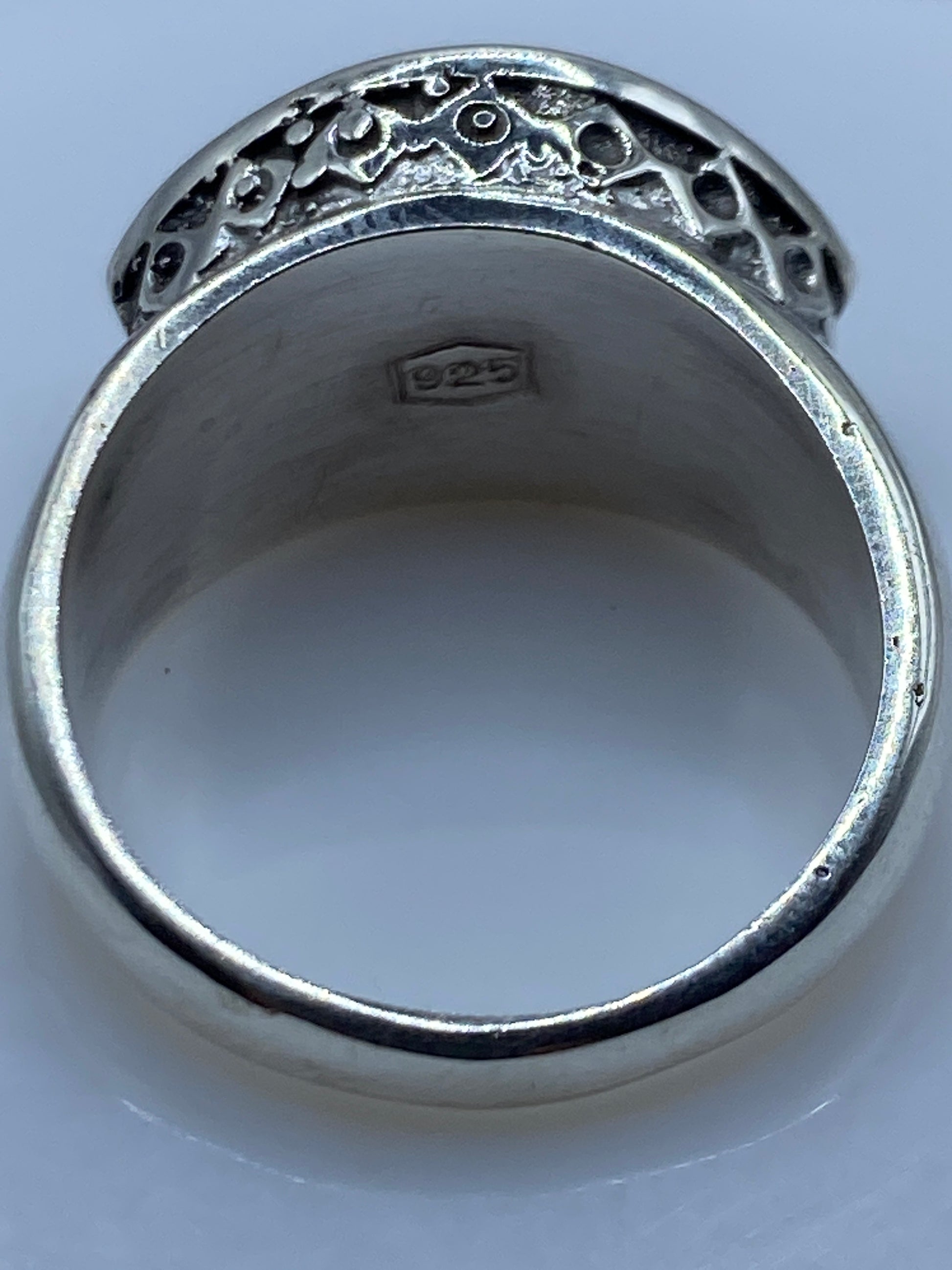 Anillo de Plata Lapislázuli Azul Profundo — Solitario Escultural — foto 5