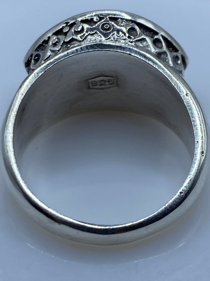 Anillo de Plata Lapislázuli Azul Profundo — Solitario Escultural — foto 5