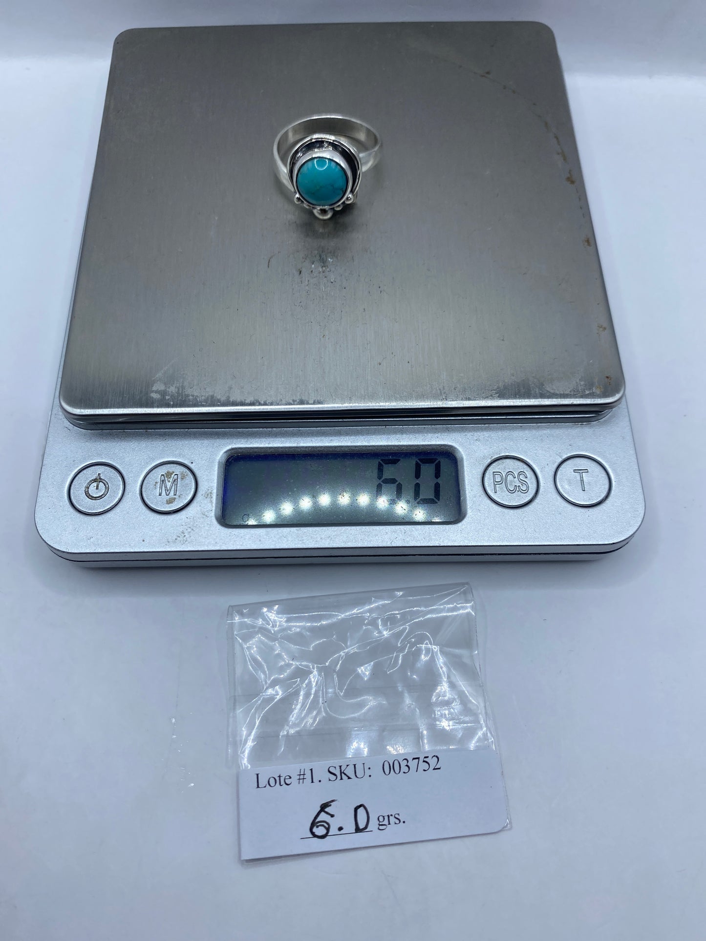 Anillo Turquesa Ajustable con Esferas — Plata .925 Taxco — foto 6