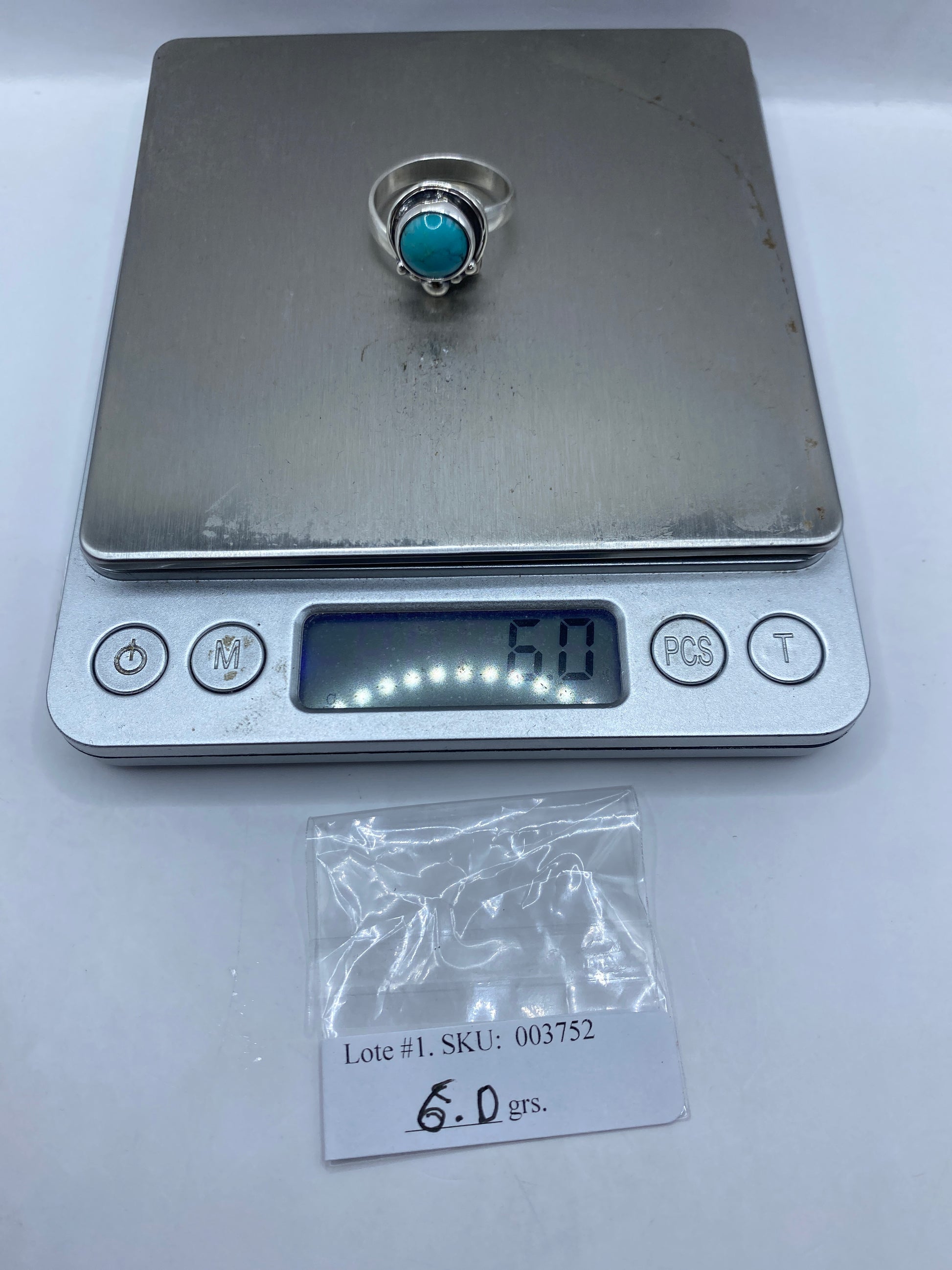 Anillo Turquesa Ajustable con Esferas — Plata .925 Taxco — foto 6